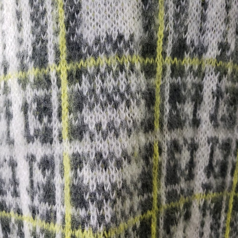 NWT Nine West plaid Boxy soft knit sweater plaid pattern - Picture 6 of 7